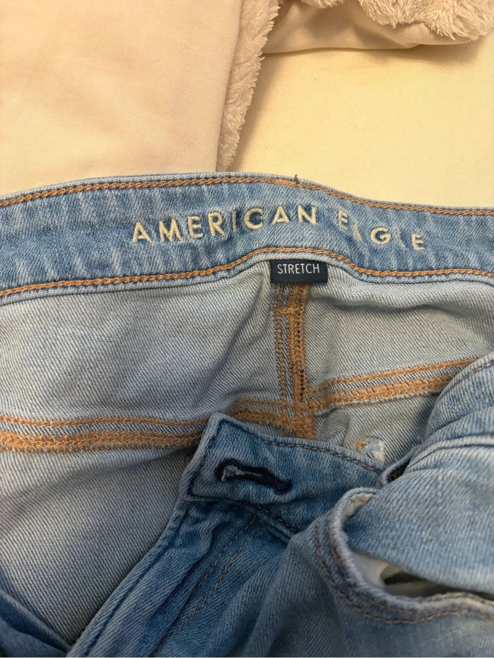 American Eagle Outfitters Light Blue Distressed Boyfriend Jeans